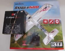 Sonik RC Ranger 600 RTF model aeroplane complete with transmitter, charger etc, together with an