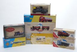 Eight Corgi and Corgi Classics diecast model vehicles comprising Commercials S Houseman 97892,