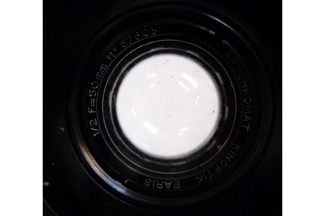 Kinoptik Paris Apochromat f=50mm 1/2 lens serial number 57803, with front and rear covers - Image 4 of 7