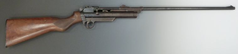Webley Service Mk II air rifle with interchangeable .177 and .22 barrels, adjustable pop-up peep
