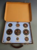 Enfield Cables Limited travelling salesman's case of samples, the top lift out panel or tray