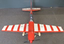 Goodrich Extra 300 radio control model aircraft fitted with four stroke RCV 91CD engine, wingspan