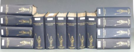 A collection of Wallis & Wallis antique arms, armour and militaria catalogues c1960's and 1970's,