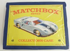 Matchbox Series Collector's Case 41 containing 48 various diecast model vehicles.
