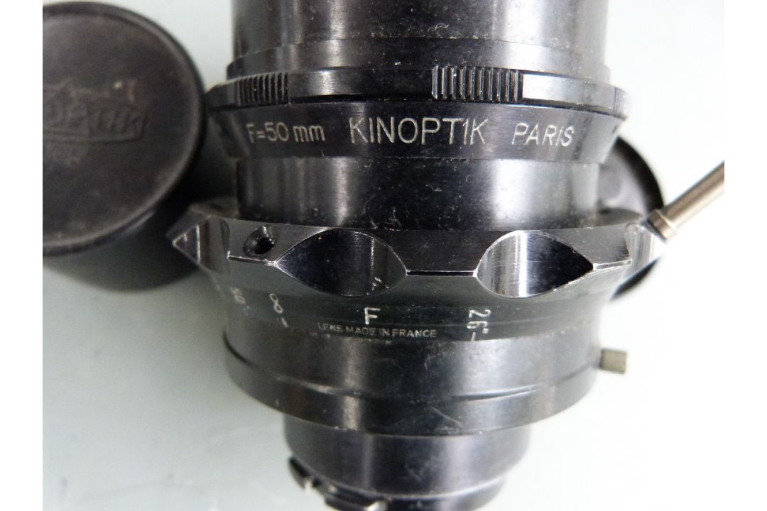 Kinoptik Paris Apochromat f=50mm 1/2 lens serial number 57803, with front and rear covers - Image 2 of 7