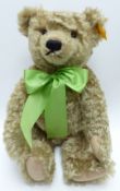 Steiff Four Seasons Teddy Bear Dylan The Spring Bear with growler and green ribbon, 654466, 34cm