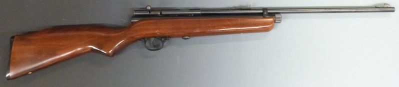 SMK QB78 .22 bolt-action air rifle with semi-pistol grip and adjustable sights, NVSN.