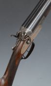 James Woodward & Sons 12 bore side by side hammer action shotgun with named and engraved locks,