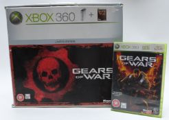 Microsoft Xbox 360 Gears of War limited edition video games console, in original box.
