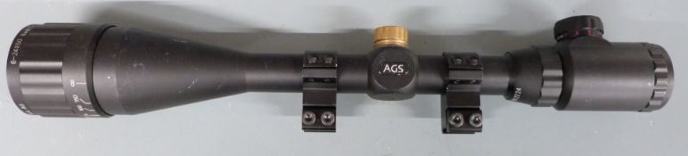 AGS 6-24x50 Red/Green Mil-Dot rifle scope.