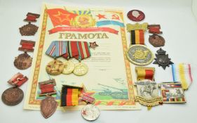 Small collection of commemorative medals for Russia, China, Belgium etc