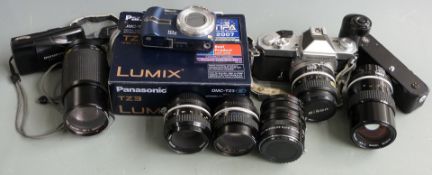 Nikkormat FT3 SLR camera with 28mm 1:3.5, 50mm 1:2, 50mm 1:1.8, 135mm 1:3.5 and 75-200mm 1:4.5