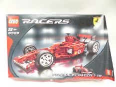 Lego Racers 1:10 scale Ferrari F1 Racer 8386 (2004), in original box.