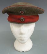 German WW1 Feldmutze trench hat stamped BAVI 1916 and BAVI 1913 to lining