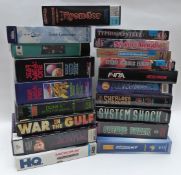 Nineteen PC video computer games including Star Saga One and Two, War In The Gulf, Typhoon Of Steel,