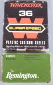 Fifteen 12 bore shotgun cartridges comprising 10 Winchester 36 Super-Speed and five Remington