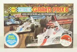 Scalextric model motor racing set Grand Prix, in original box.