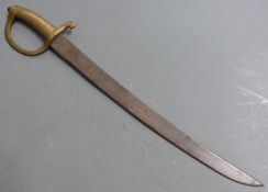 French style c1800 Infantry briquet/sword, blade length 47cm