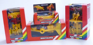 Four Britains Space model vehicles 'Stargard' Space Craft 9110, 'Stargard' Flight Buggy 9114, '