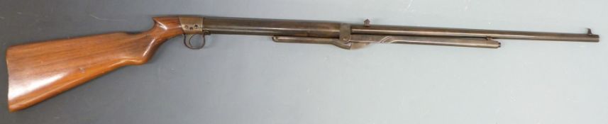 BSA Standard .177 air rifle with chequered grip and adjustable sights, serial number CS14118.