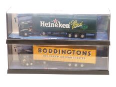 Two Corgi 1:50 scale diecast model lorries Boddingtons 75202 and Heineken 75404, both in original