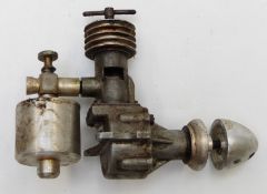 ED MkII vintage diesel compression ignition model aircraft engine number F367/8C, height 8.5cm