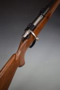 Parker-Hale .308 bolt action sporting rifle with chequered semi-pistol grip and forend, raised cheek