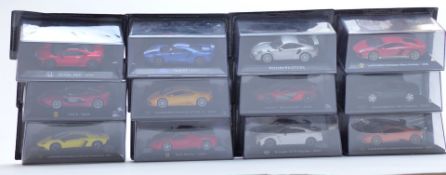 Thirty-six Supercars The World's Greatest Cars In Miniature 1:43 scale diecast model vehicles, all