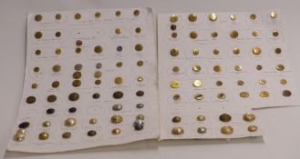 Collection of mainly British Army buttons including SAS, 9th Lancers, Cornwall Light Infantry,