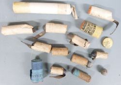Twelve muzzle loading cartridges including Eley's Needle Gun Cartridge, Eley's Universal Shot