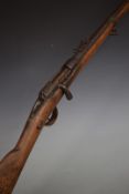 French Gras 1866 M80 11mm bolt action rifle with pop-up ladder sights, sling suspension loops, steel