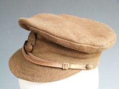 British WW1 style trench cap with Royal Fusiliers cap badge