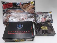 A collection of Star Wars memorabilia including limited edition Collector Film Frame signed by Peter