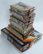 Eight Matchbox 1:72 and 1:32 scale plastic model kits including Handley Page Heyford PK-605, Auto