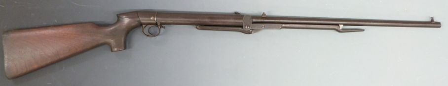 BSA  Lincoln Jeffries .177 air rifle with chequered semi-pistol grip and adjustable sights and
