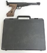 Gamo .177 target air pistol with shaped and adjustable composite grips and adjustable trigger and