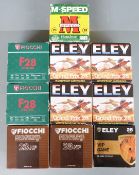 Two-hundred-and-fifty 28 bore shotgun cartridges including Eley Grand Prix and Fiocchi F26 Sporting,