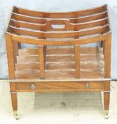 A 19th/20thC mahogany Canterbury, W47 x D30 x H45cm