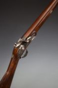 Welch Keen & Co of Conway London 10 bore flintlock gun with named lock, engraved hammer, trigger