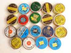 Nineteen tins of .177 air rifle/ pistol match pellets including Eley, RWS Meisterkugeln, Bisley etc,