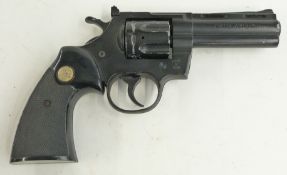 Italian Sussex Armoury .357 Python blank firing six-shot double action revolver with moulded plastic