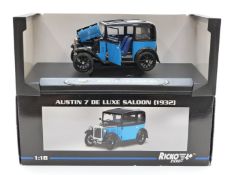 Ricko Ricko 1:18 scale diecast model Austin 7 De Luxe Saloon 1932, 32130, in original box.