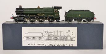 Metal kit built GWR Grange Class 4-6-0 locomotive 6800, WK10, in original box.