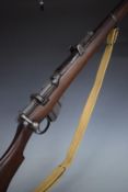 Deactivated BSA Short Magazine Lee Enfield (SMLE) Mk III .303 bolt-action rifle with adjustable