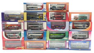 Eighteen Creative Master 1:76 scale diecast model buses and coaches, all in original display boxes.