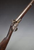 Italian 19thC model 1823 flintlock hammer action service musket with lock stamped 'FABB.A R.A IN