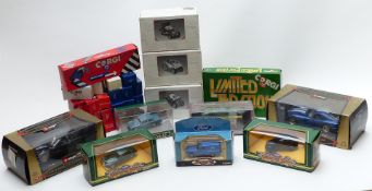 Thirty-four Corgi, Burago and similar diecast model vehicles including Original Omnibus Company (