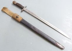 British Army 1907 pattern bayonet by Wilkinson, some clear stamps, blade length 43cm, possible