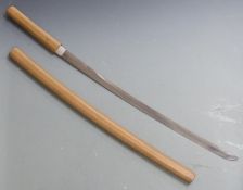 Japanese Gendaito Samurai sword with 75cm blade signed Yoshiie Ju Minamoto Yoshimune Slau and