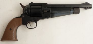 Crosman Model 1861 Shiloh single action .177 Co2 revolver air pistol with embossed faux wooden grip,